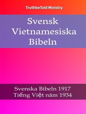 cover image of Svensk Vietnamesiska Bibeln